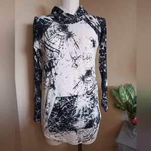 Lularoe Black and White Hoodie XS
